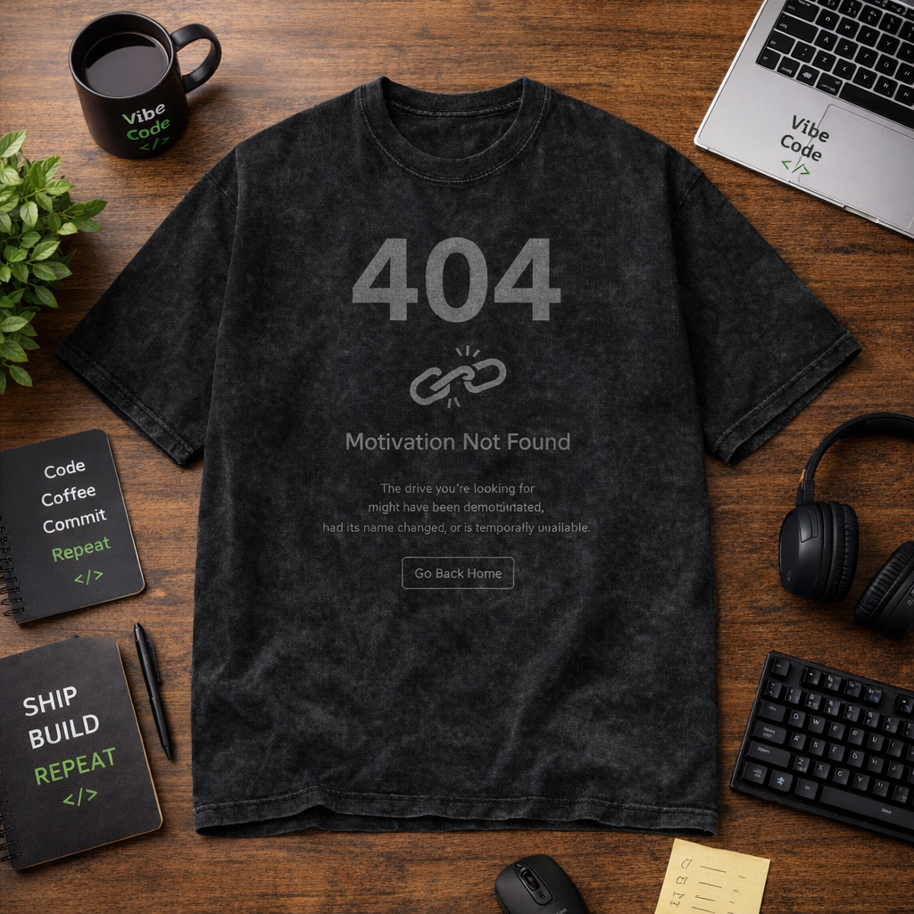 ToDoSquad 404 Motivation Not Found T-Shirt